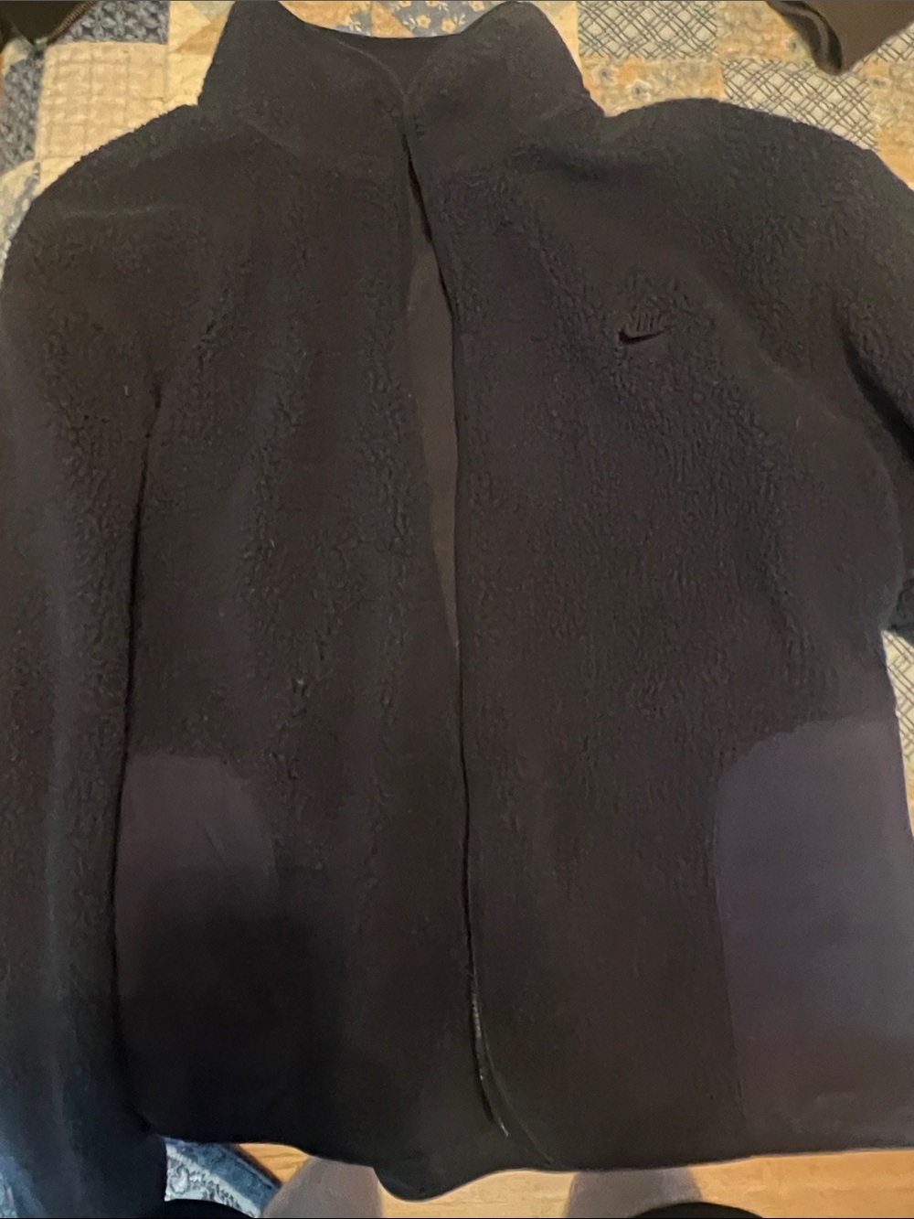 Nike Women’s Blue Teddy Fleece Zip Jacket XL